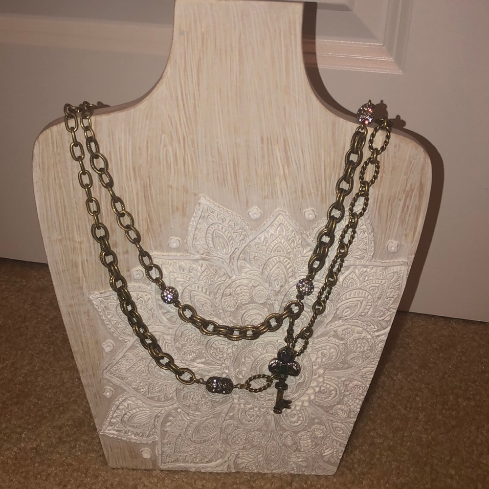Chloe and Isabel bronze link necklace